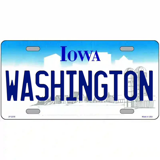 Washington Iowa Metal Sign