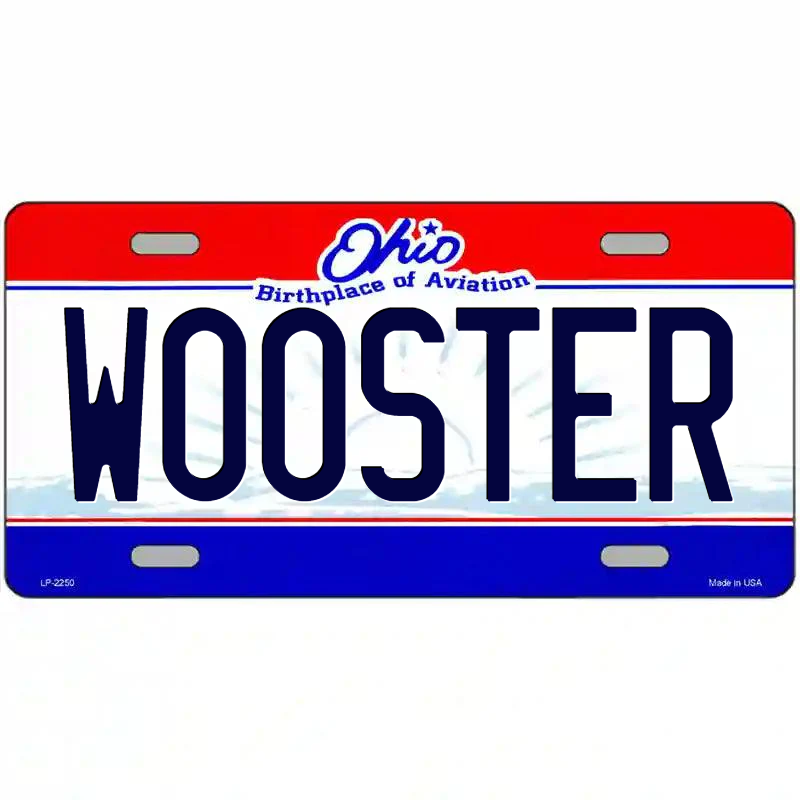 Wooster Ohio Metal Sign