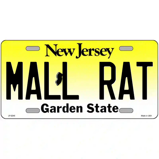 Mall Rate New Jersey Metal Sign