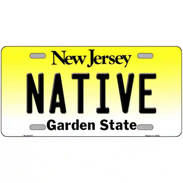 Native New Jersey Metal Sign