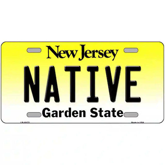 Native New Jersey Metal Sign