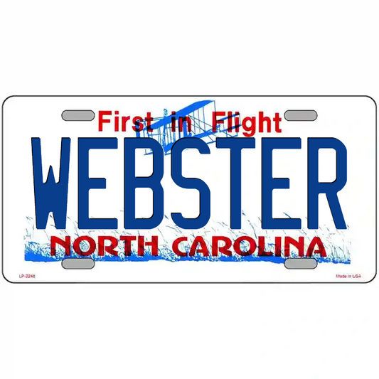 Webster North Carolina Metal Sign