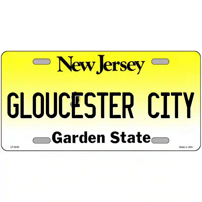 Gloucester City New Jersey Metal Sign