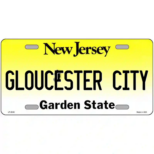 Gloucester City New Jersey Metal Sign