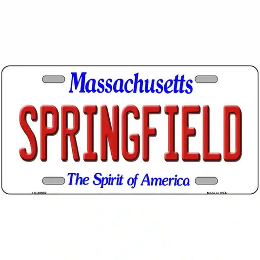 Springfield Massachusetts Metal Sign