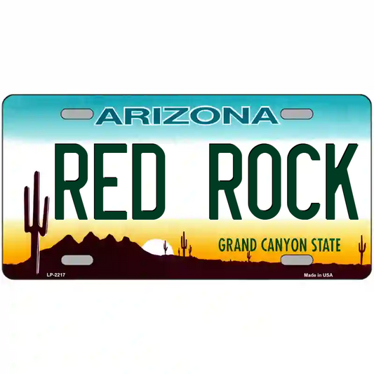 Red Rock Arizona Metal Sign
