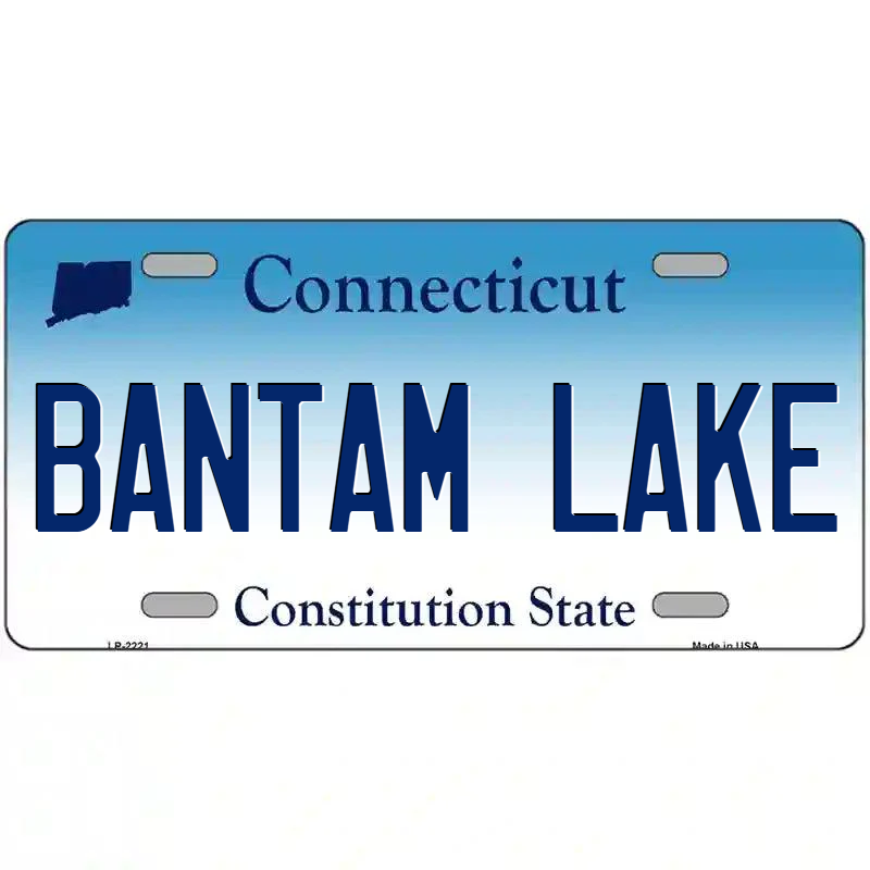 Bantam Lake Connecticut Metal Sign
