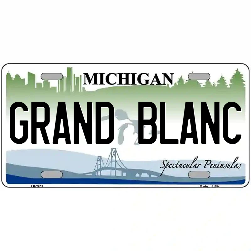 Grand Blanc Michgian Metal Sign