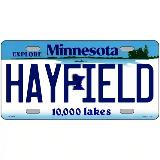 Hayfield Minnesota Metal Sign