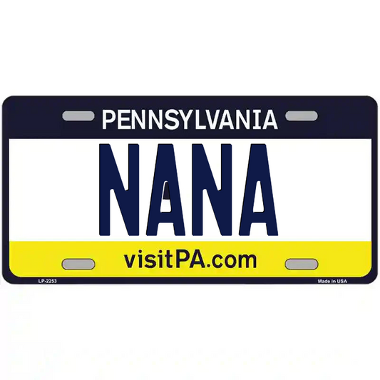 Nana Pennsylvania Metal Sign