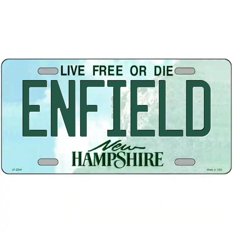 Enfield New Hampshire Metal Sign