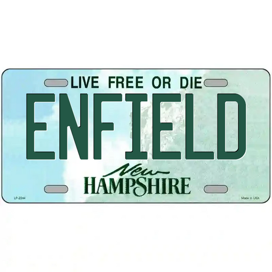 Enfield New Hampshire Metal Sign