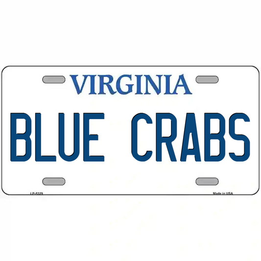 Blue Crabs Virginia Metal Sign