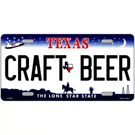 Craft Beer Texas Metal Sign