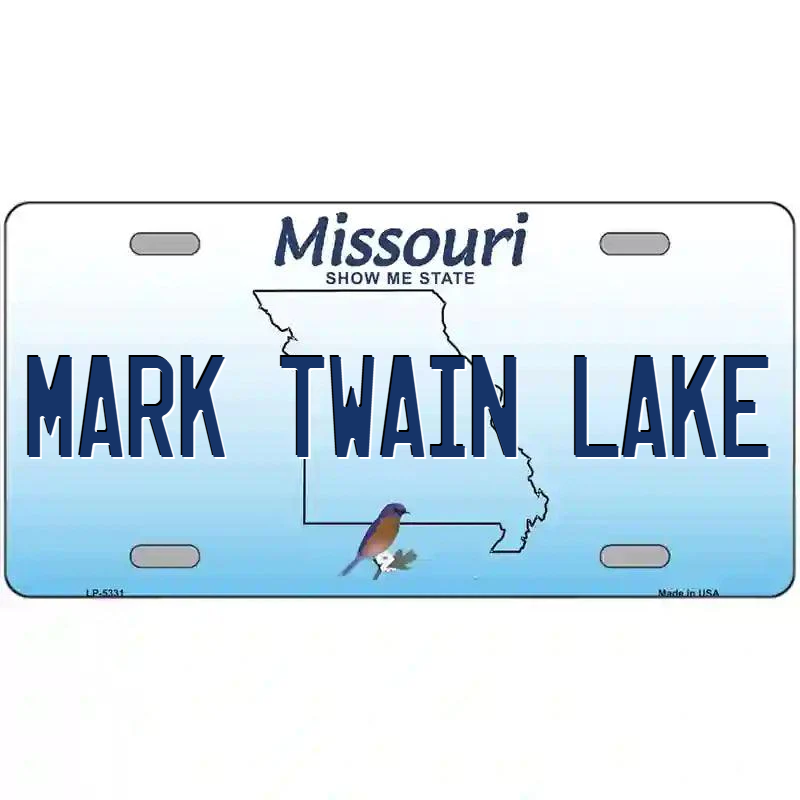 Mark Twain Lake Missouri Metal Sign