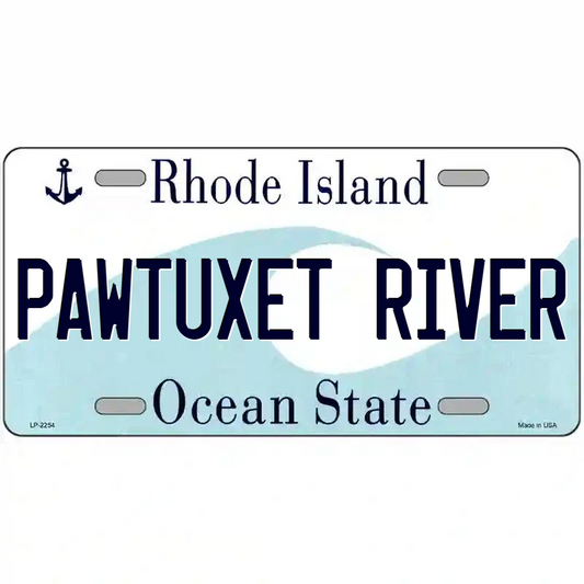 Pawtuxet River Rhode Island Metal Sign
