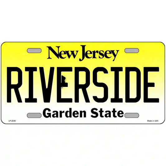 Riverside New Jersey Metal Sign
