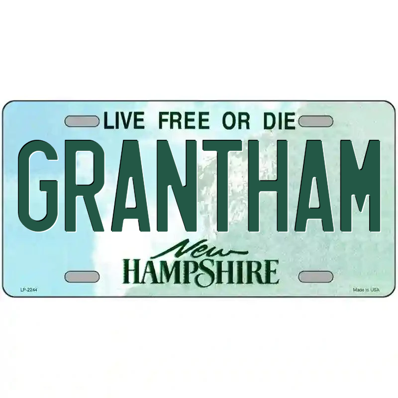 Grantham New Hampshire Metal Sign