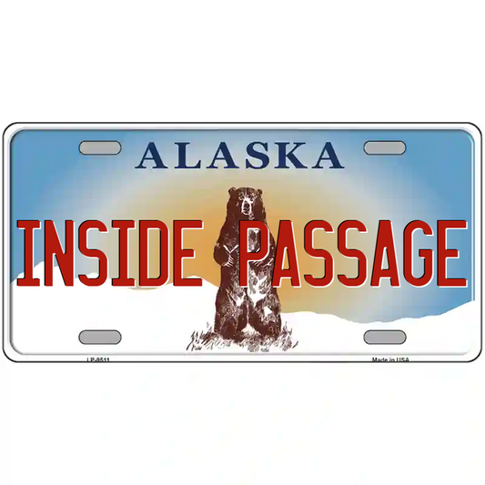 Inside Passage Alaska Metal Sign