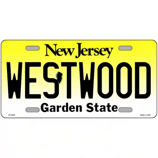 Westwood New Jersey Metal Sign