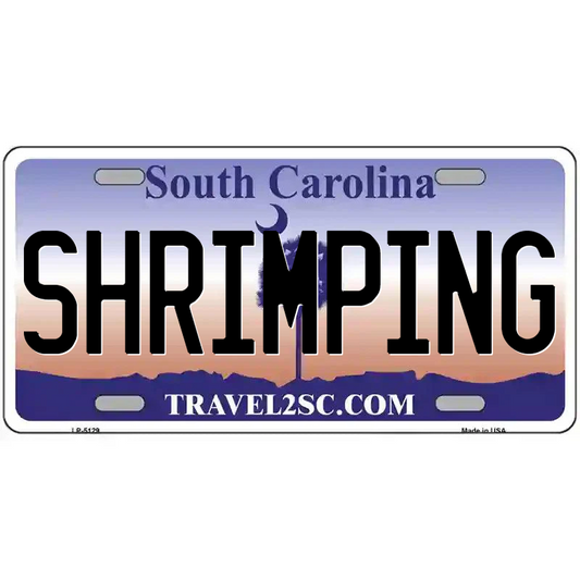 Shrimping South Carolina Metal Sign