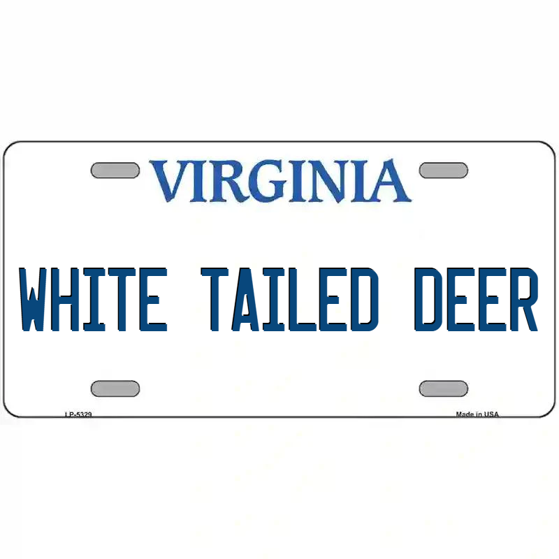 White-Tailed Deer Virginia Metal Sign
