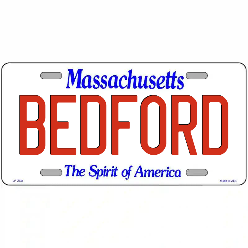 Bedford Massachusetts Metal Sign