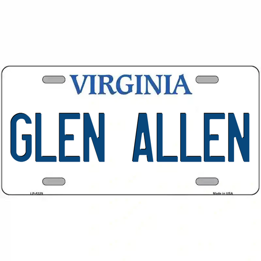 Glen Allen Virginia Metal Sign