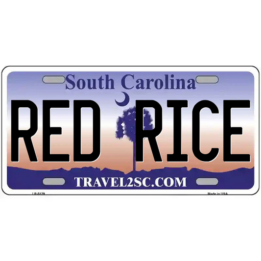 Red Rice South Carolina Metal Sign