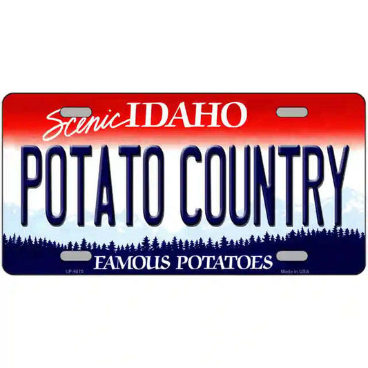 Potato Country Idaho Metal Sign
