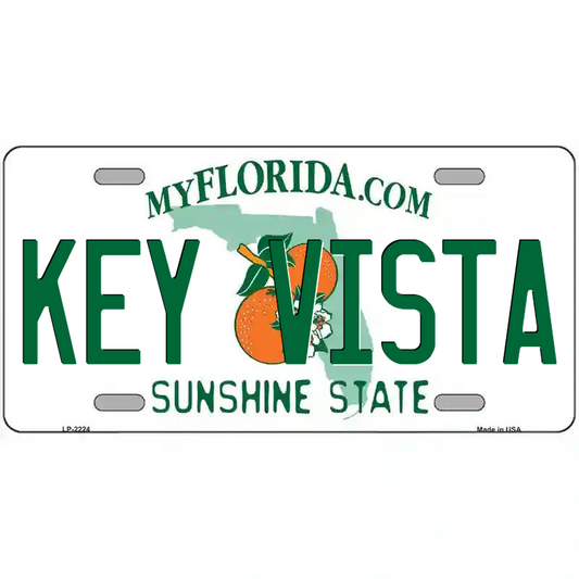 Key Vista Florida Metal Sign