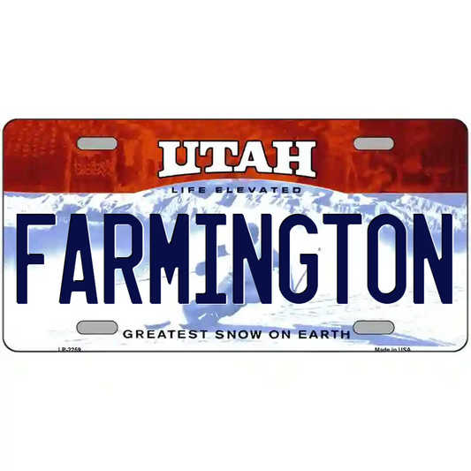 Famington Utah Metal Sign