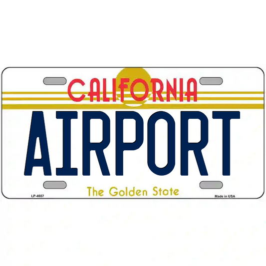 Airport California Metal Sign