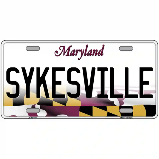 Sykesville Maryland Metal Sign
