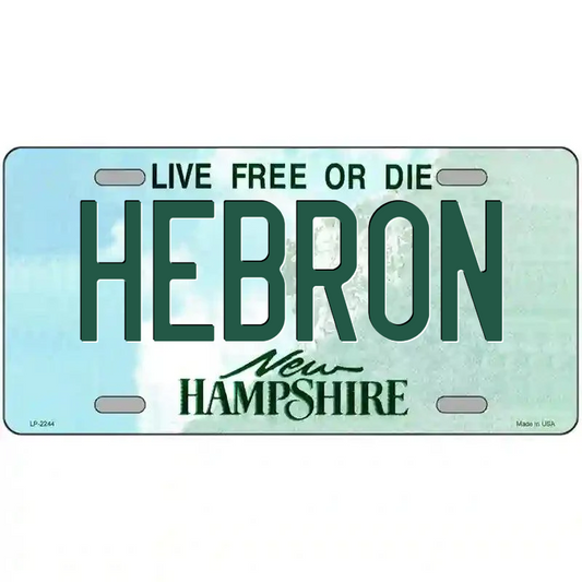 Hebron New Hampshire Metal Sign