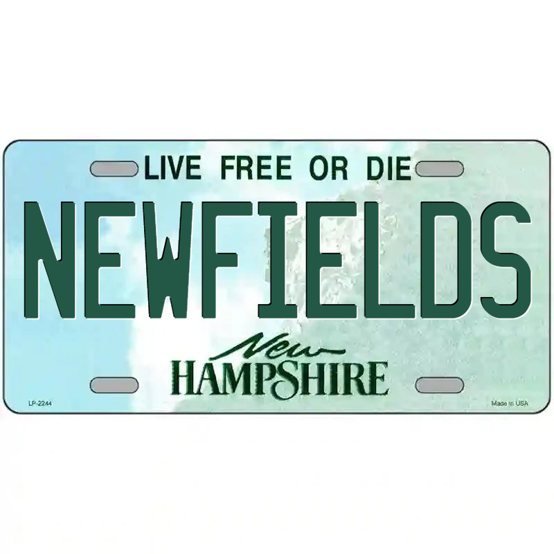 Newfields New Hampshire Metal Sign