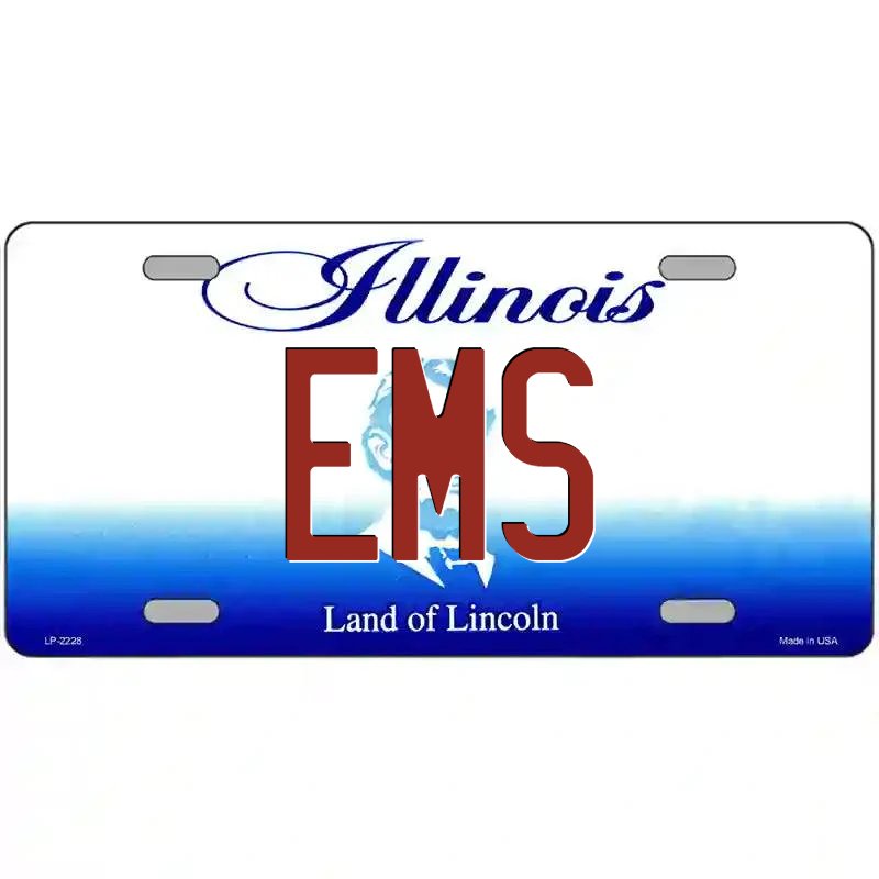 Ems Illinois Metal Sign