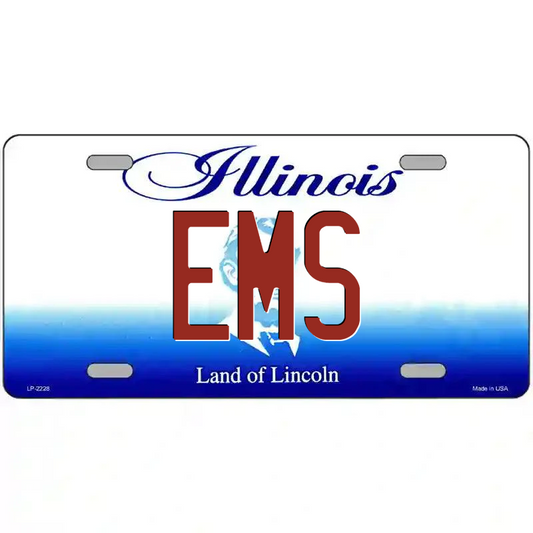 Ems Illinois Metal Sign