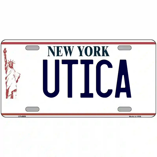 Utica New York Statue of Liberty Metal Sign