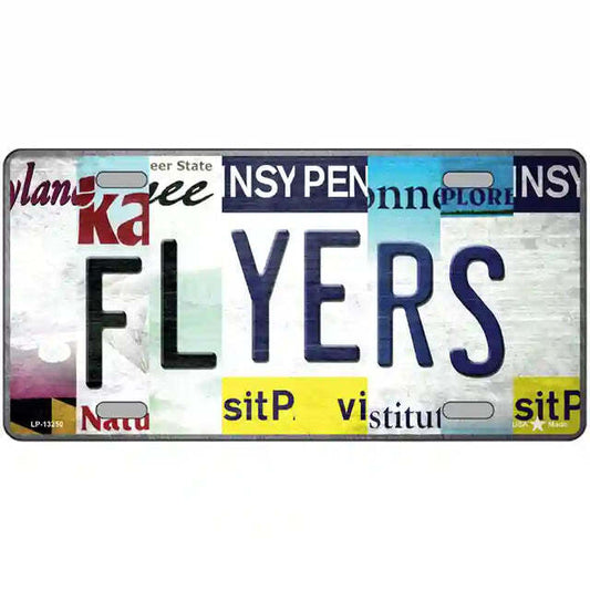 Flyers Strip Art Metal Sign