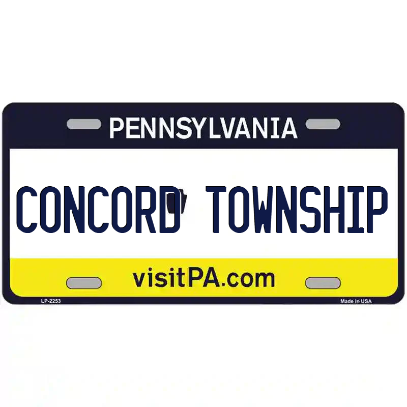Concord Township Pennsylvania Metal Sign