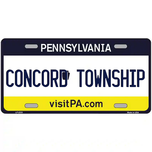Concord Township Pennsylvania Metal Sign