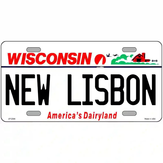 New Lisbon Wisconsin Metal Sign