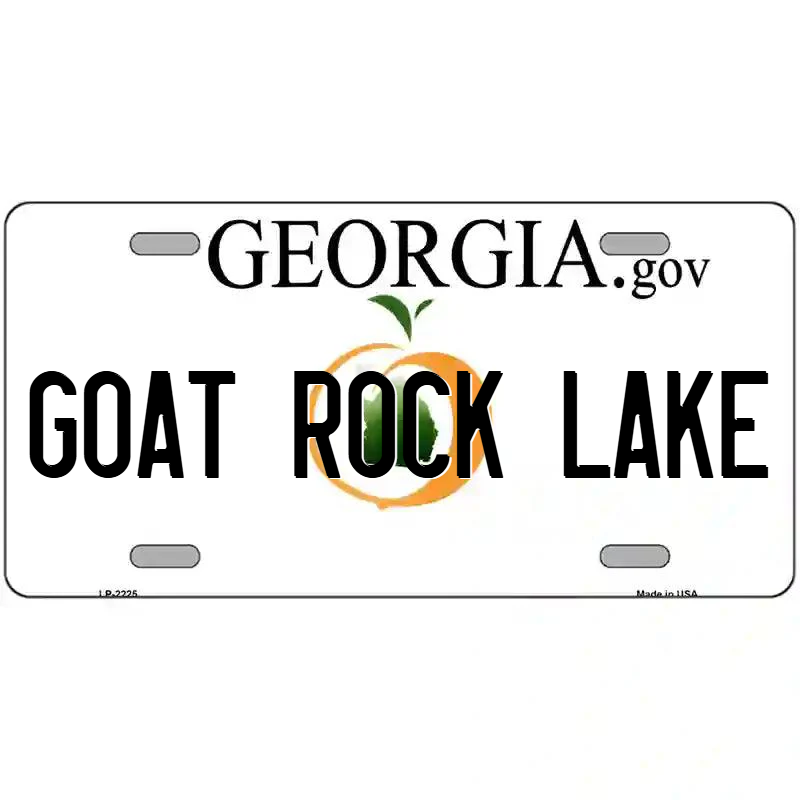 Goat Rock Lake Georgia Metal Sign