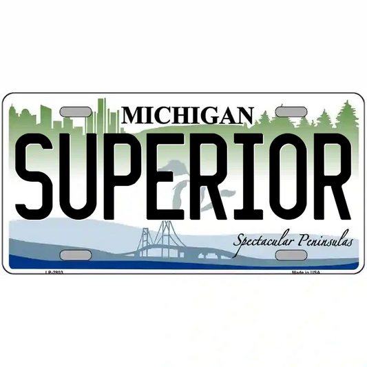 Superior Michigan Metal Sign