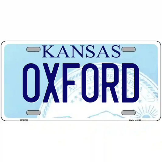 Oxford Kansas Metal Sign