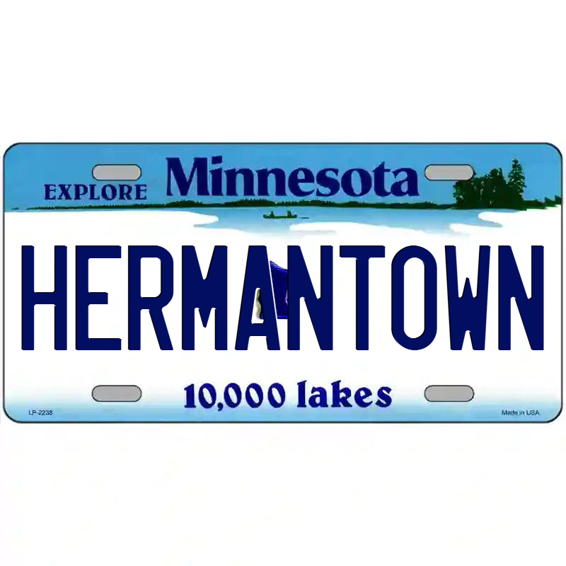 Hermantown Minnesota Metal Sign