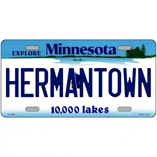 Hermantown Minnesota Metal Sign