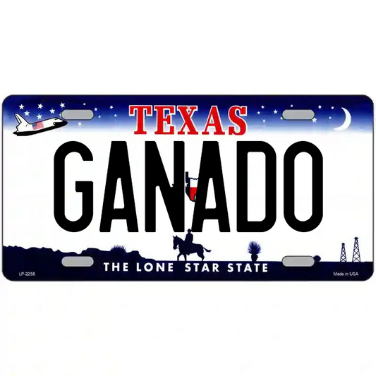Ganado Texas Metal Sign