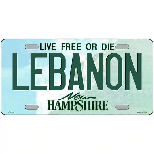 Lebanon New Hampshire Metal Sign